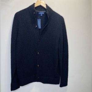 PETER MILLAR Merino Wool Cashmere Bouclé Cardigan Sweater Size M (Runs small)